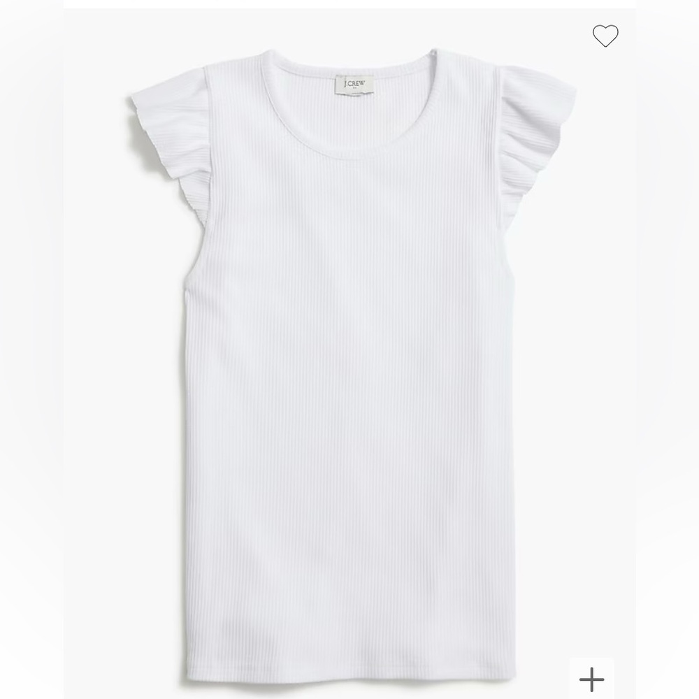 JCrew Ribbed Ruffle Tank